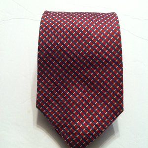 BROOKS BASICS MEN'S NEW RED 100%SILK CLASSIC TIE  WIDTH: 3 3/4"
